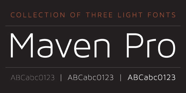 Font Maven Pro