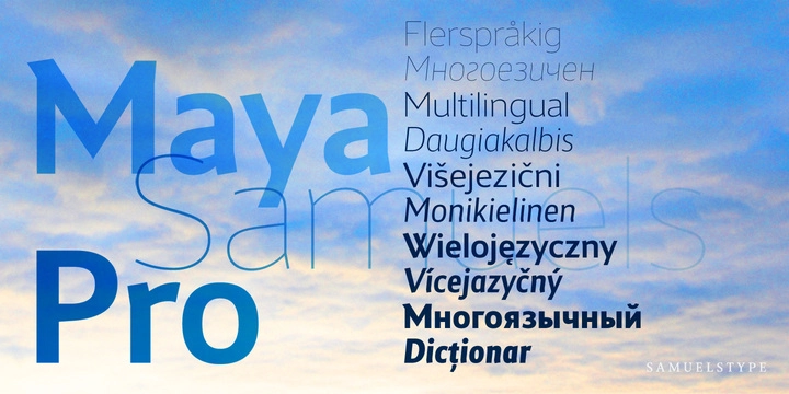 Font Maya Samuels Pro