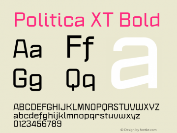 Font Politica XT