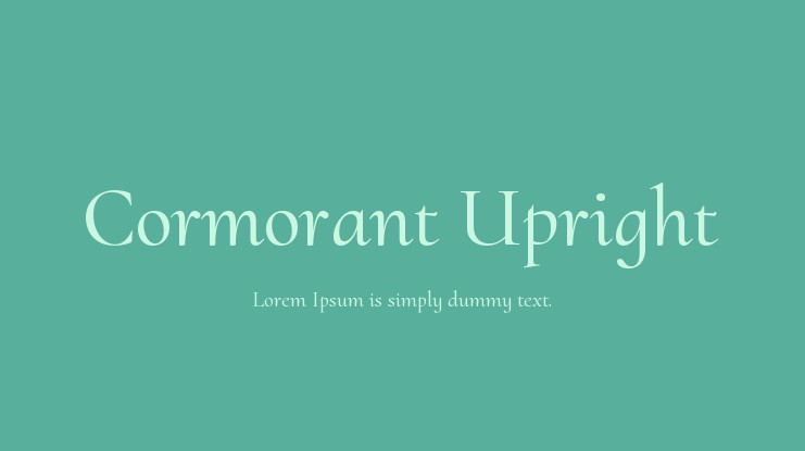Font Cormorant Upright