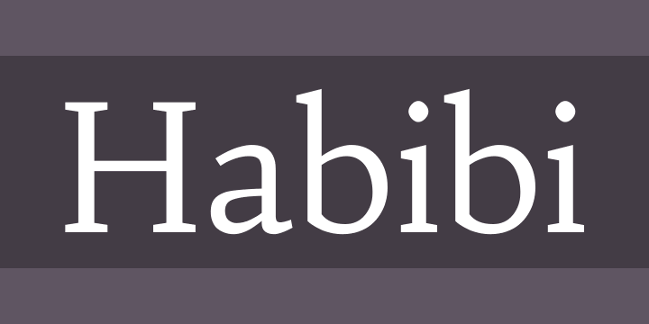Font Habibi