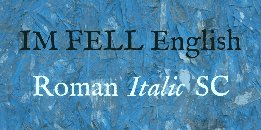 Font IM FELL English SC