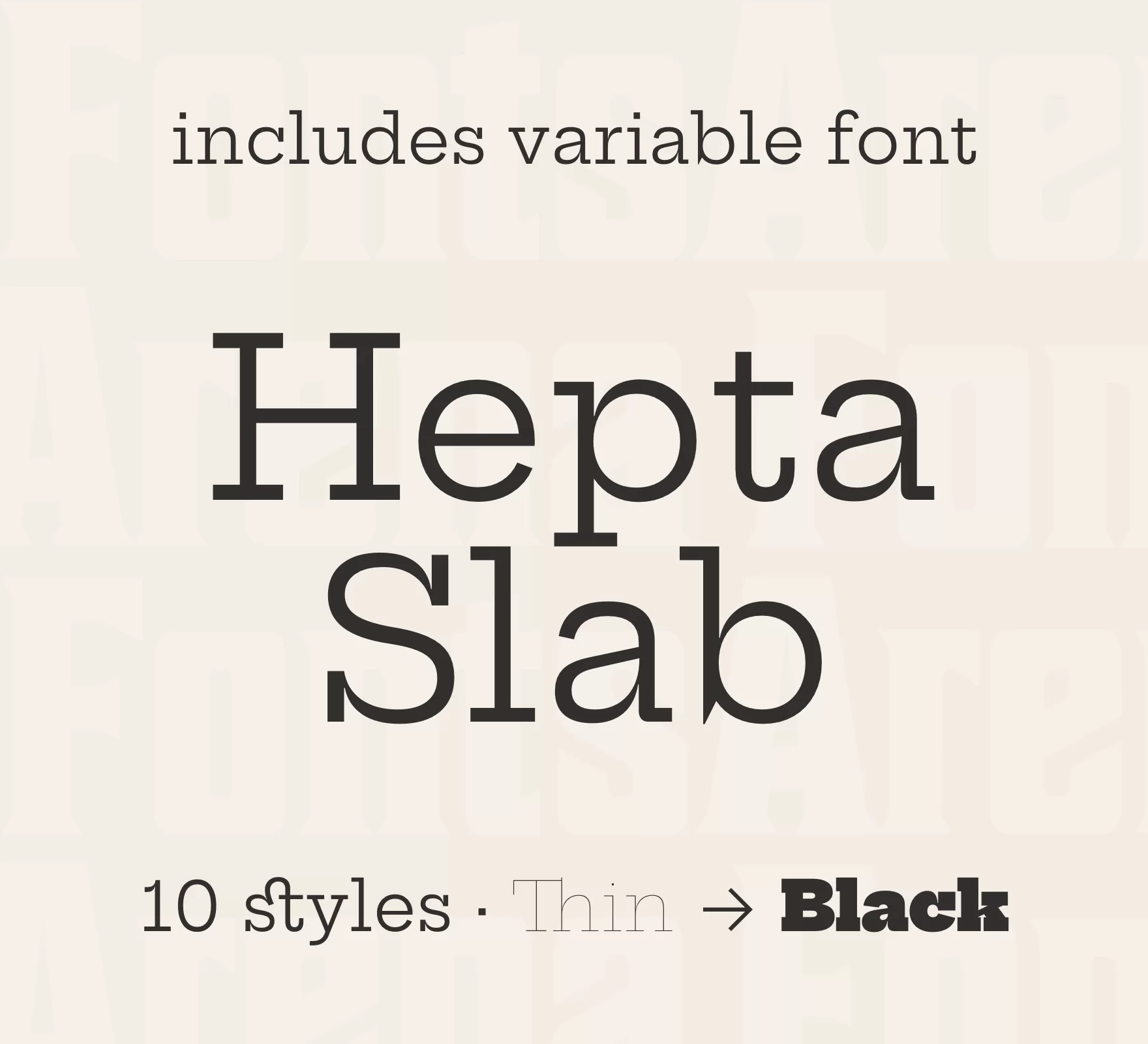 Font Hepta Slab