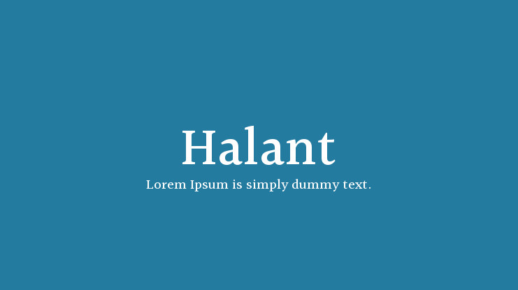 Font Halant