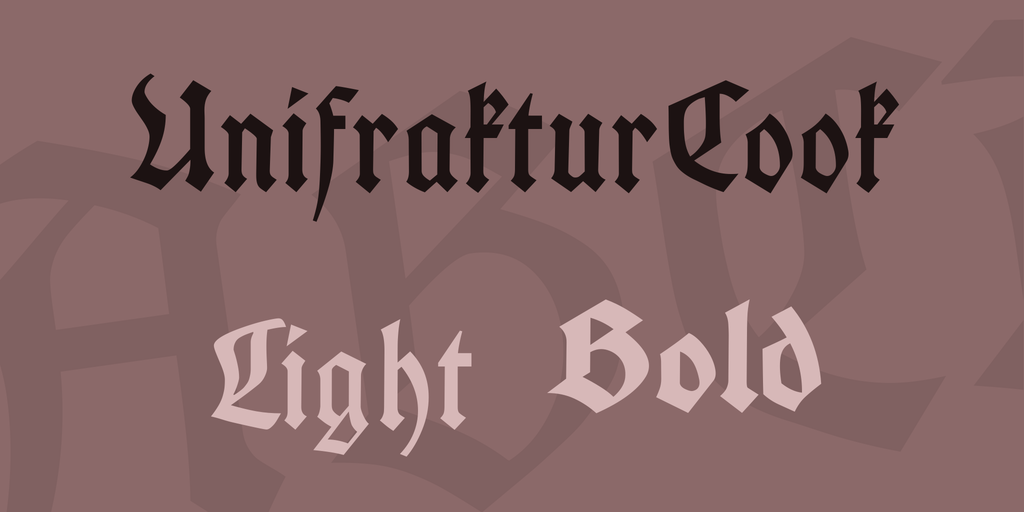 Font UnifrakturCook