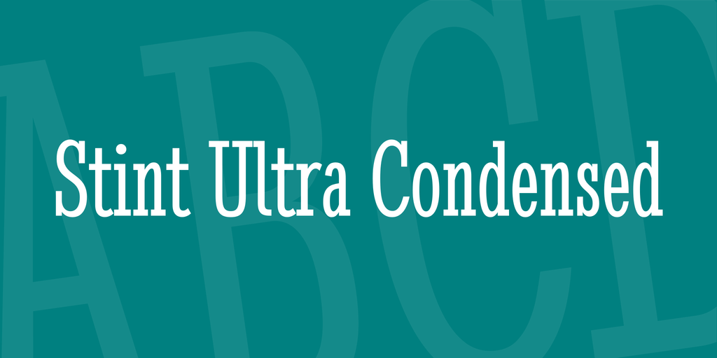Font Stint Ultra Condensed
