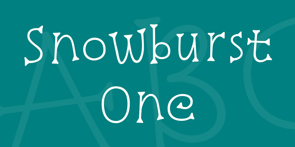 Font Snowburst One