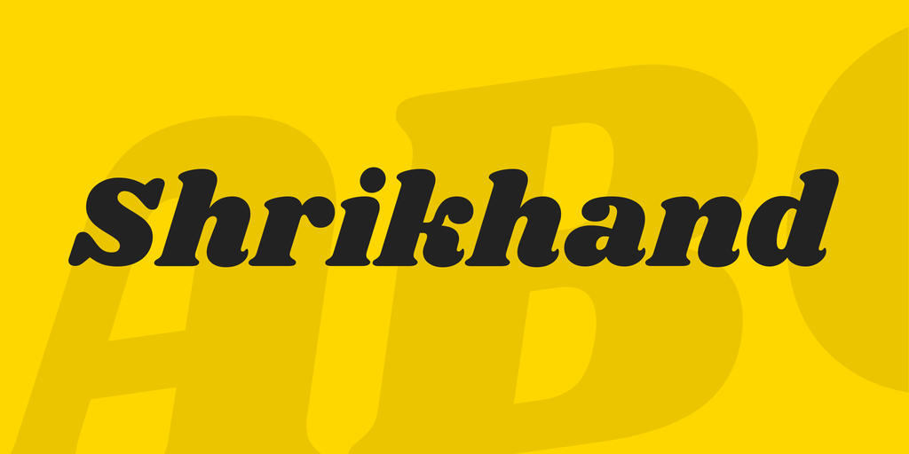 Font Shrikhand