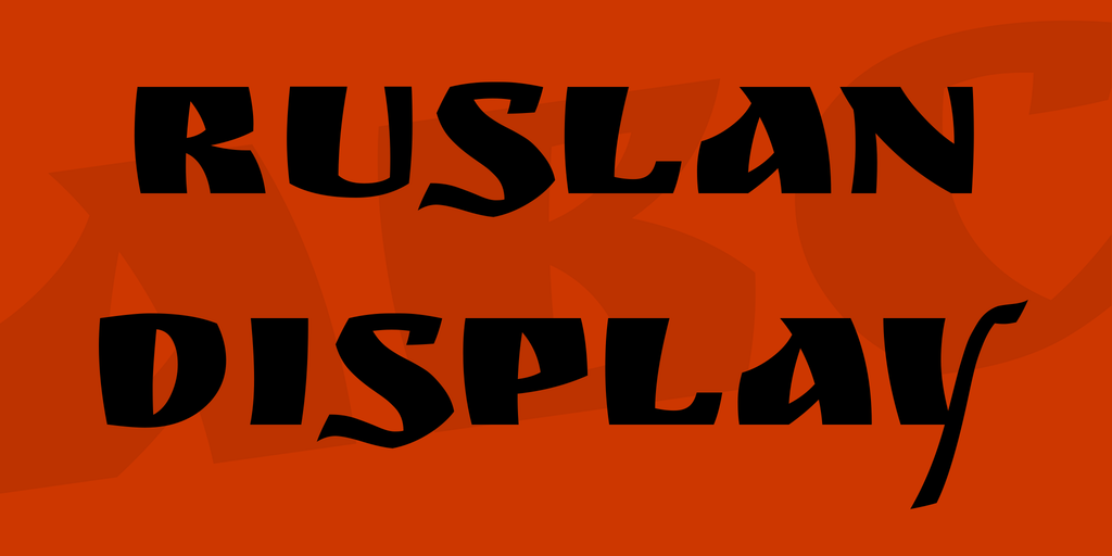 Font Ruslan Display