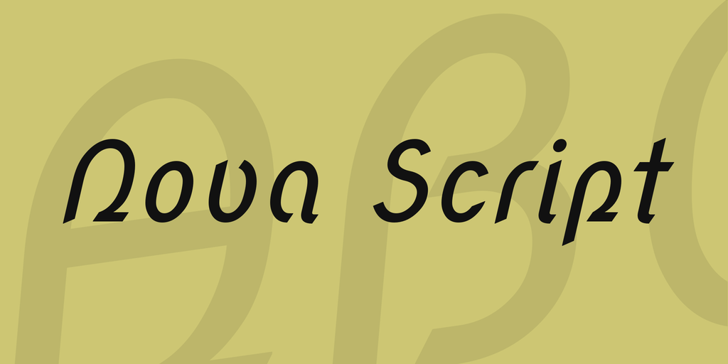 Font Nova Script
