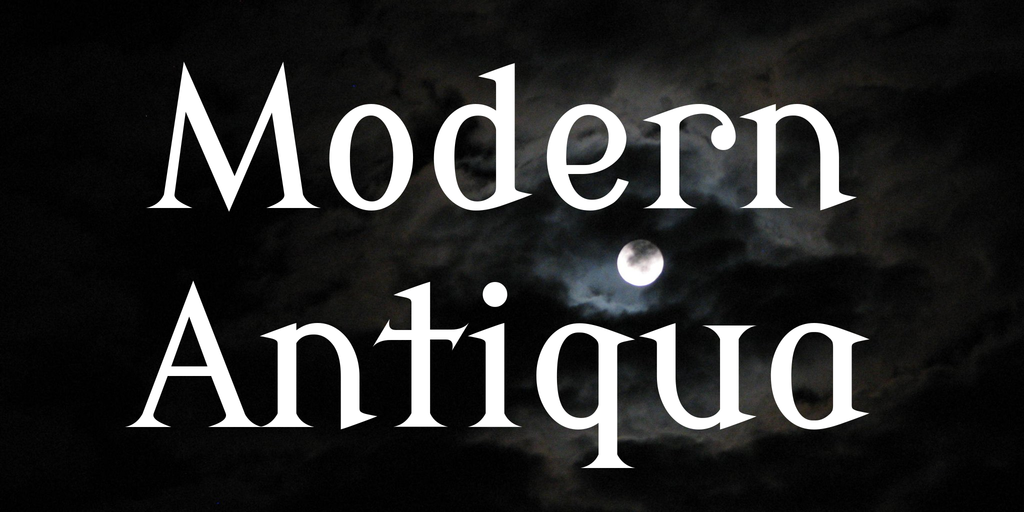 Font Modern Antiqua