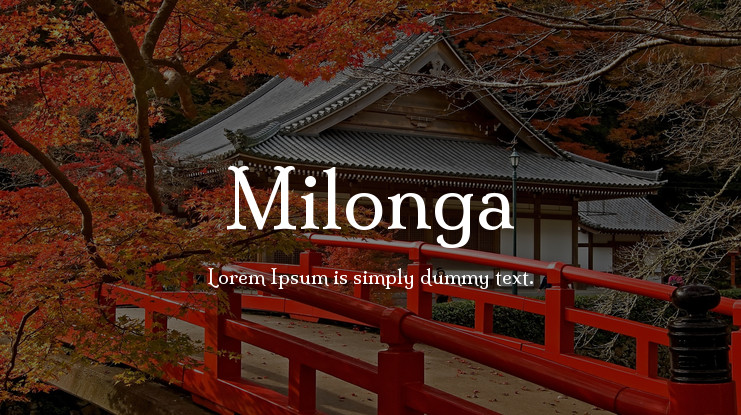 Font Milonga