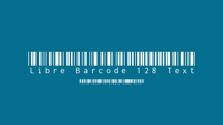 Font Libre Barcode 128