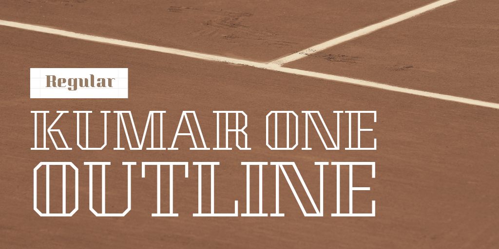 Font Kumar One Outline