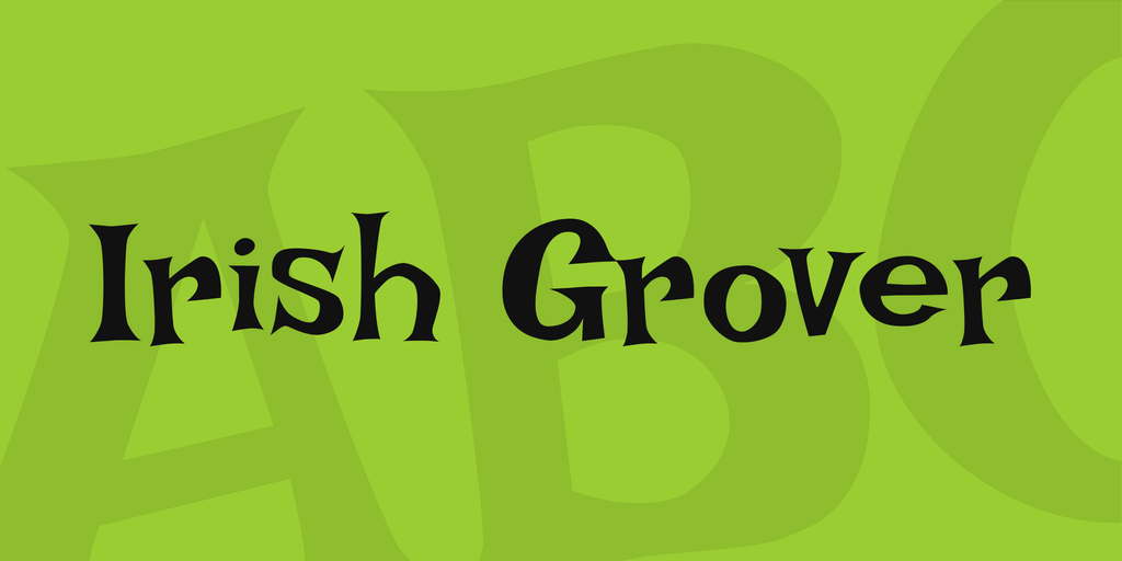 Font Irish Grover