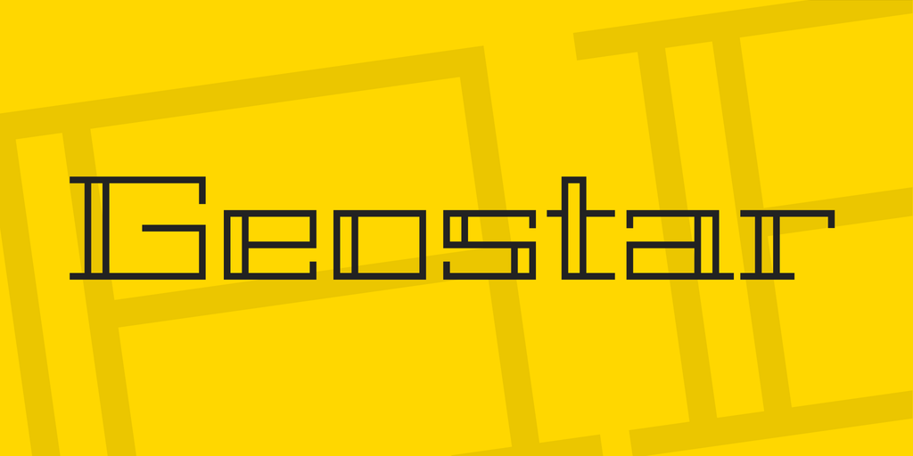 Font Geostar