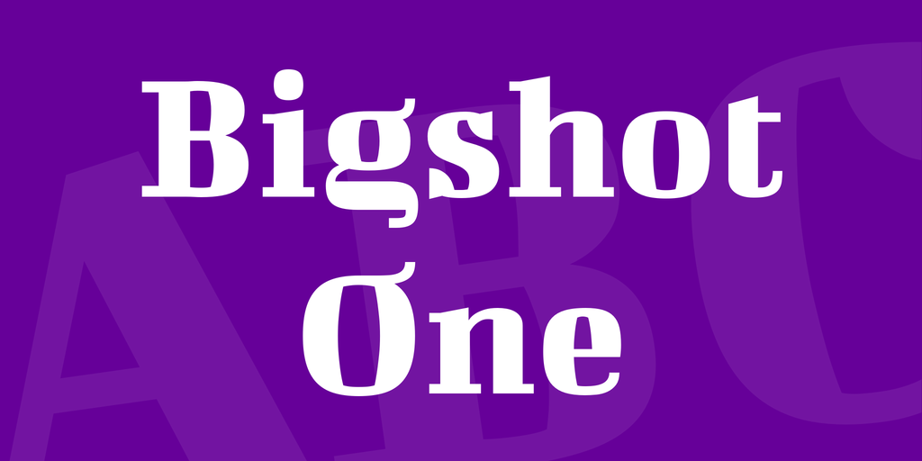 Font Bigshot One