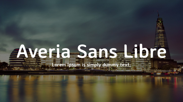 Font Averia Sans Libre