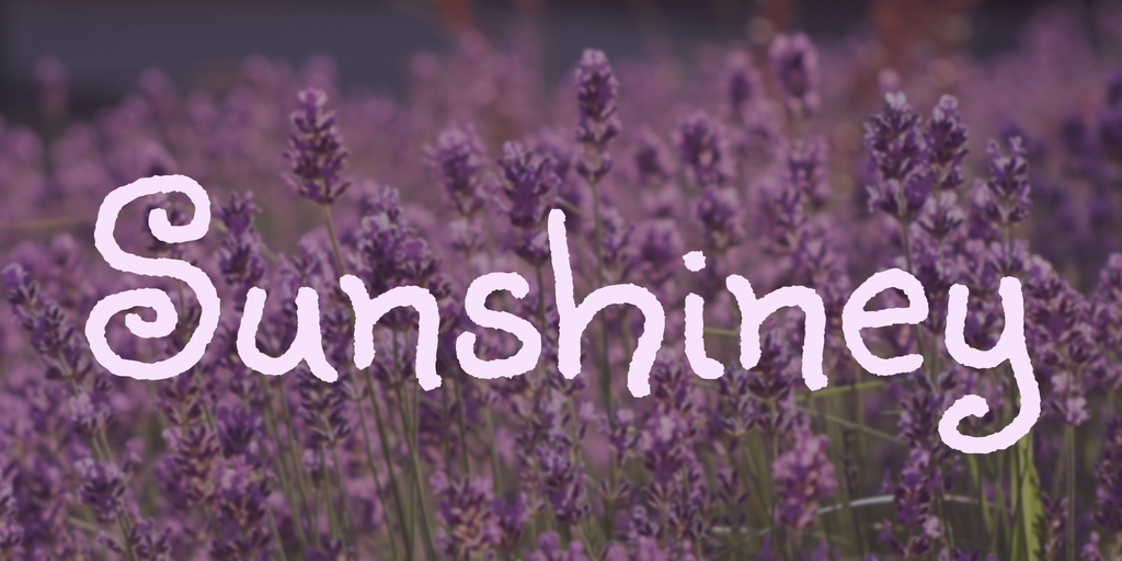 Font Sunshiney