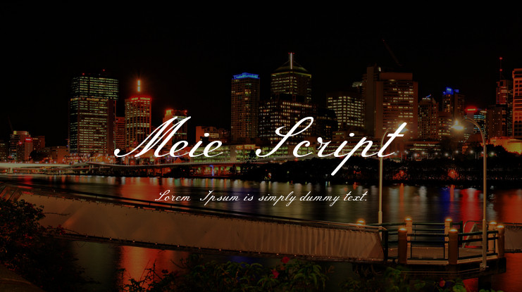 Font Meie Script