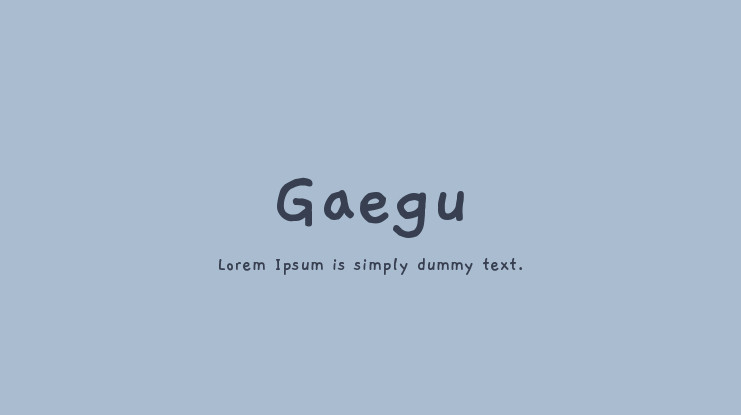 Font Gaegu
