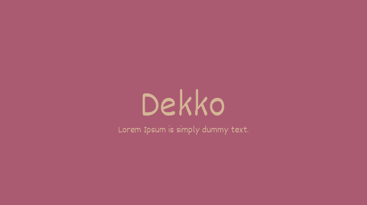 Font Dekko