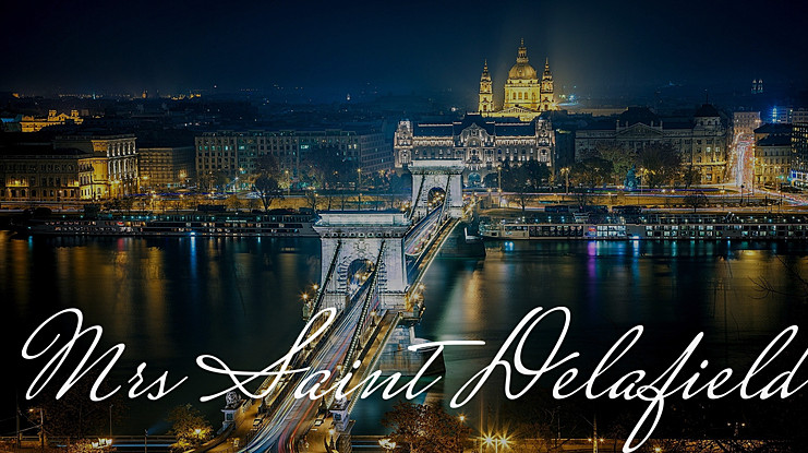 Font Mrs Saint Delafield