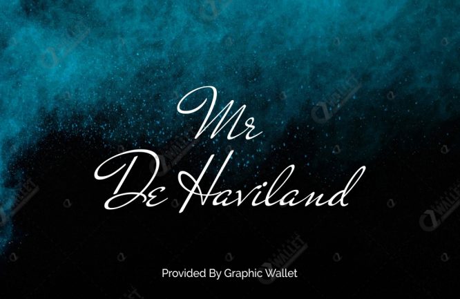 Font Mr De Haviland