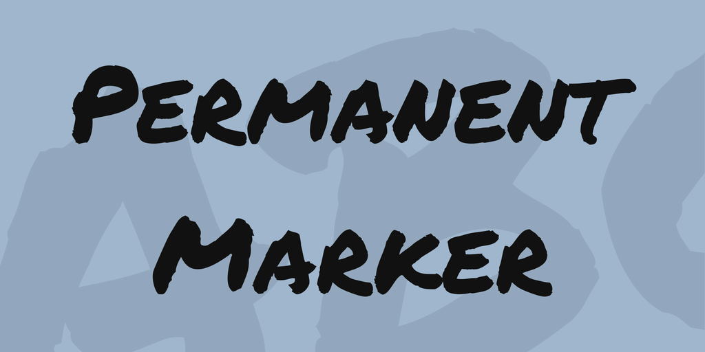 Font Permanent Marker