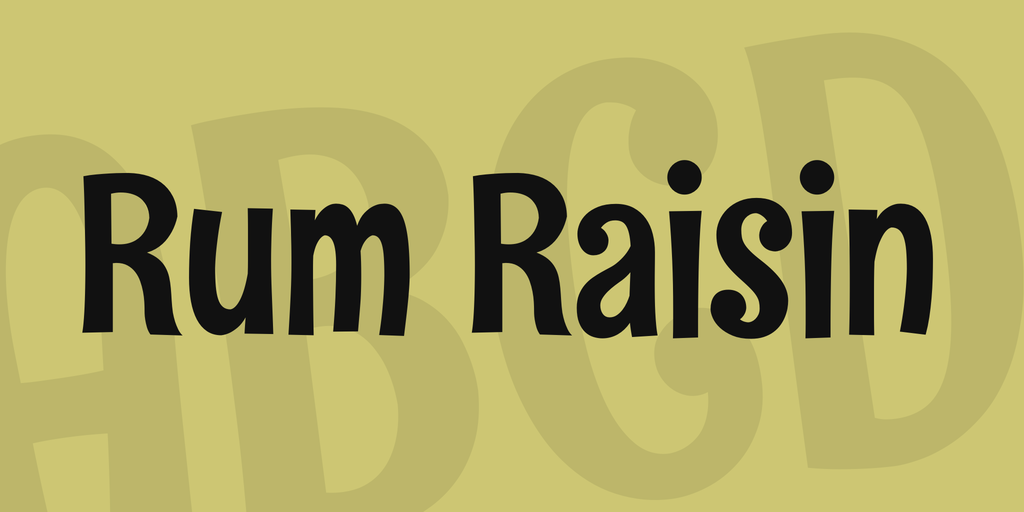 Font Rum Raisin