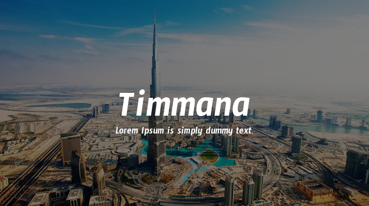 Font Timmana