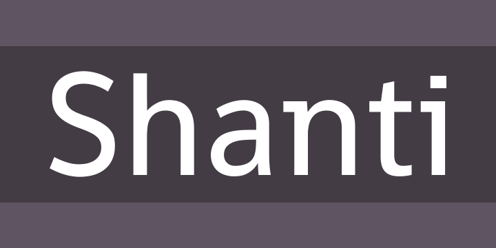 Font Shanti