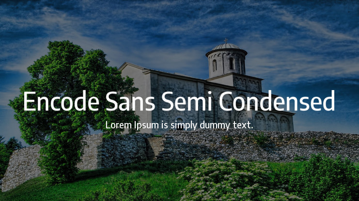 Font Encode Sans Semi Condensed