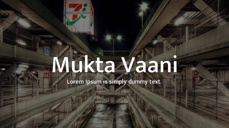 Font Mukta Vaani
