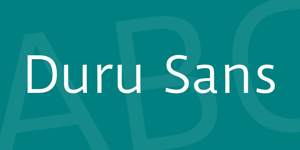 Font Duru Sans