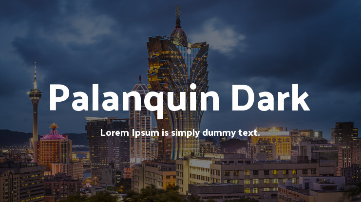 Font Palanquin Dark