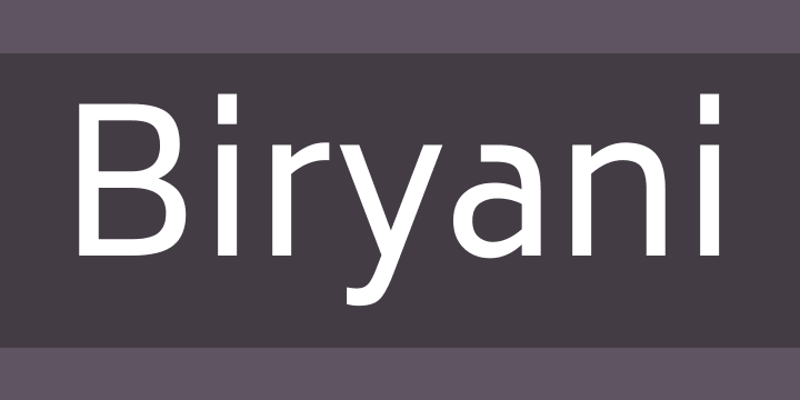 Font Biryani