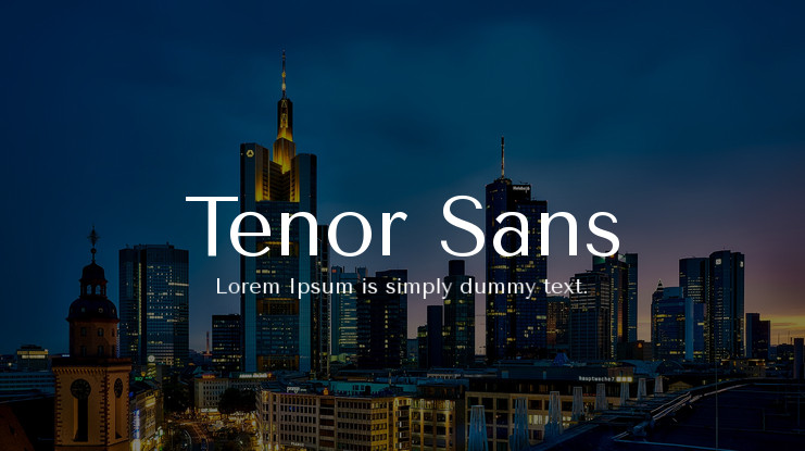 Font Tenor Sans