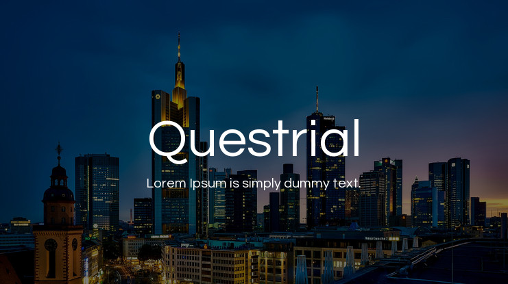 Font Questrial