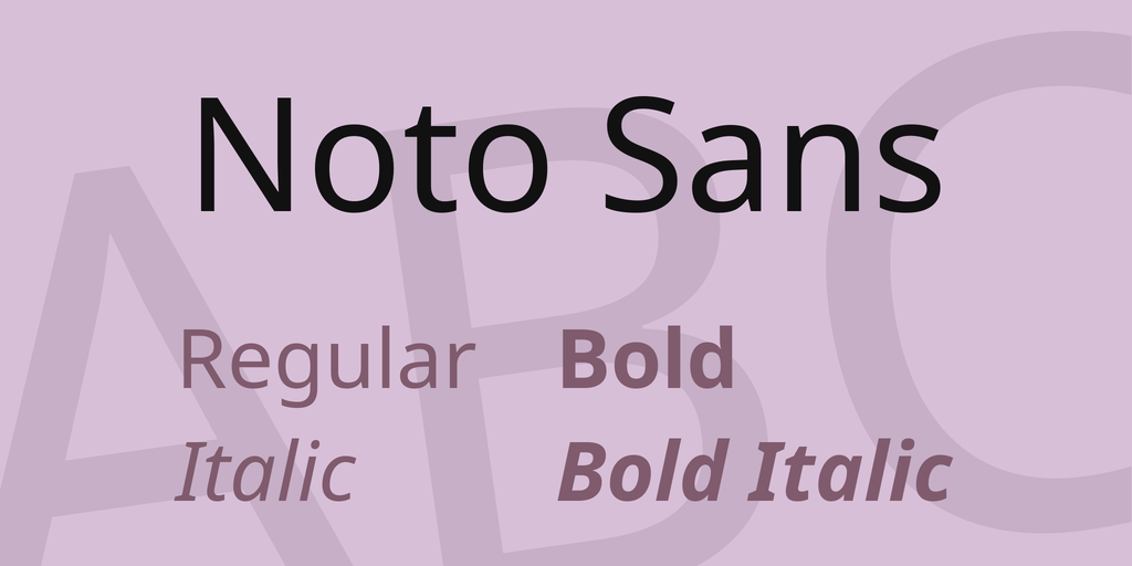 Font Noto Sans TC