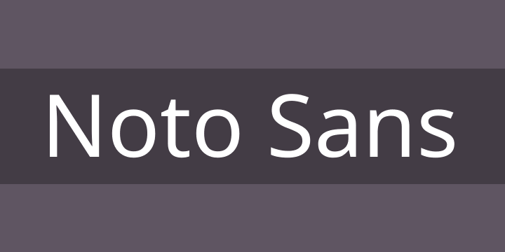 Font Noto Sans SC