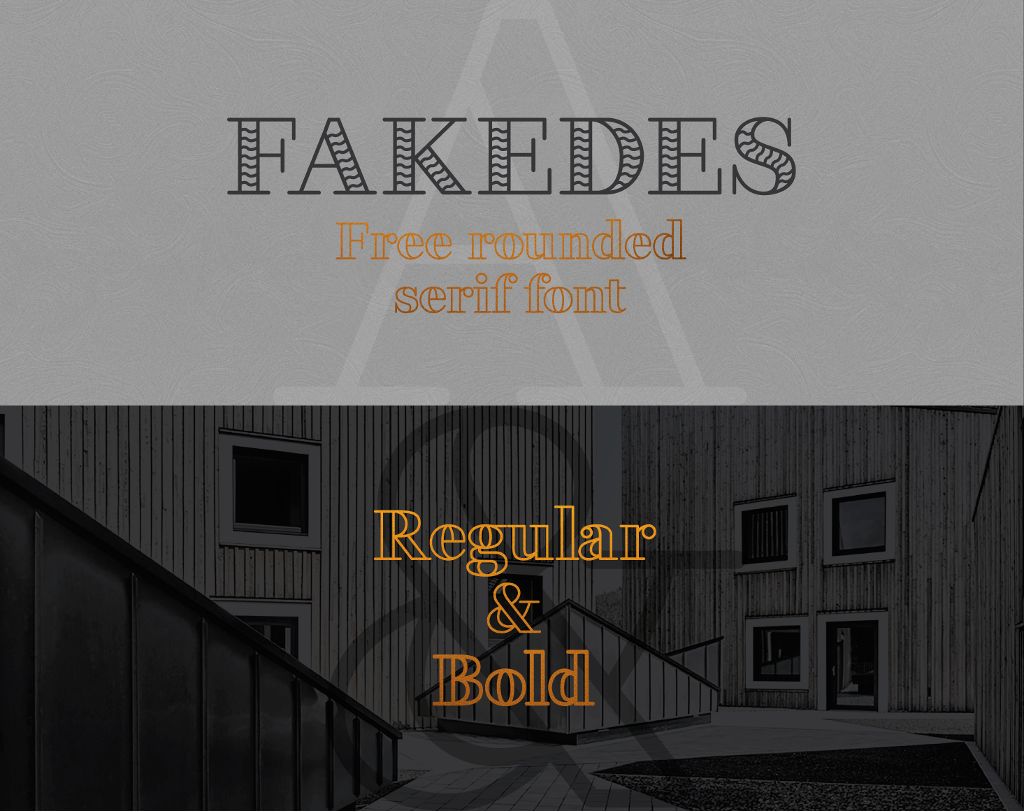 Font Fakedes Outline