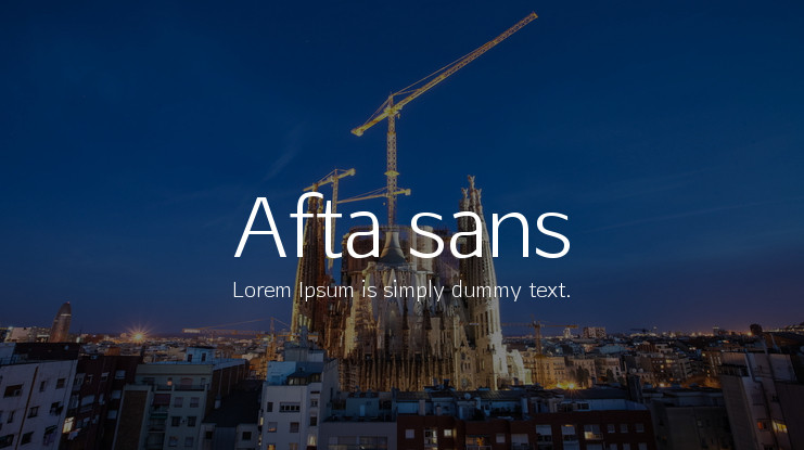 Font Afta Sans