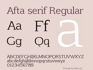 Afta Serif