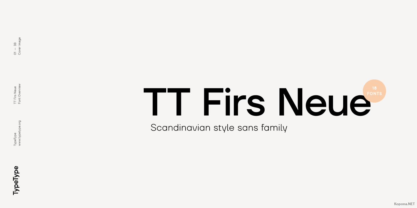 Font TT Firs Neue