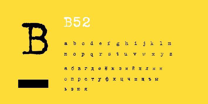 Font B52