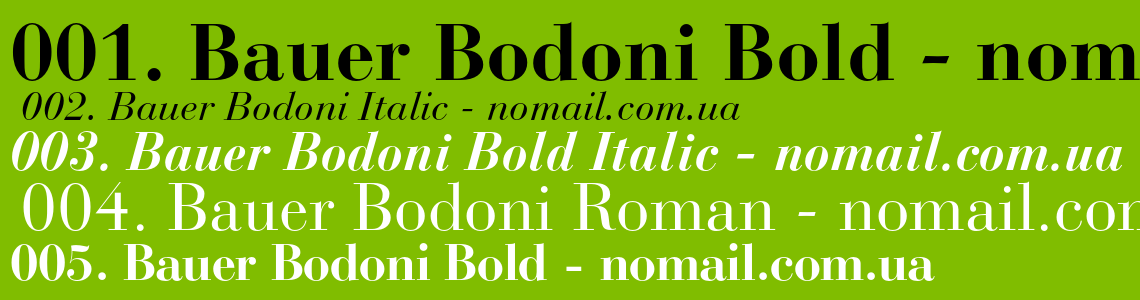 Bauer Bodoni Std