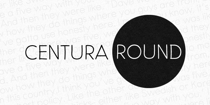 Font Centura Round
