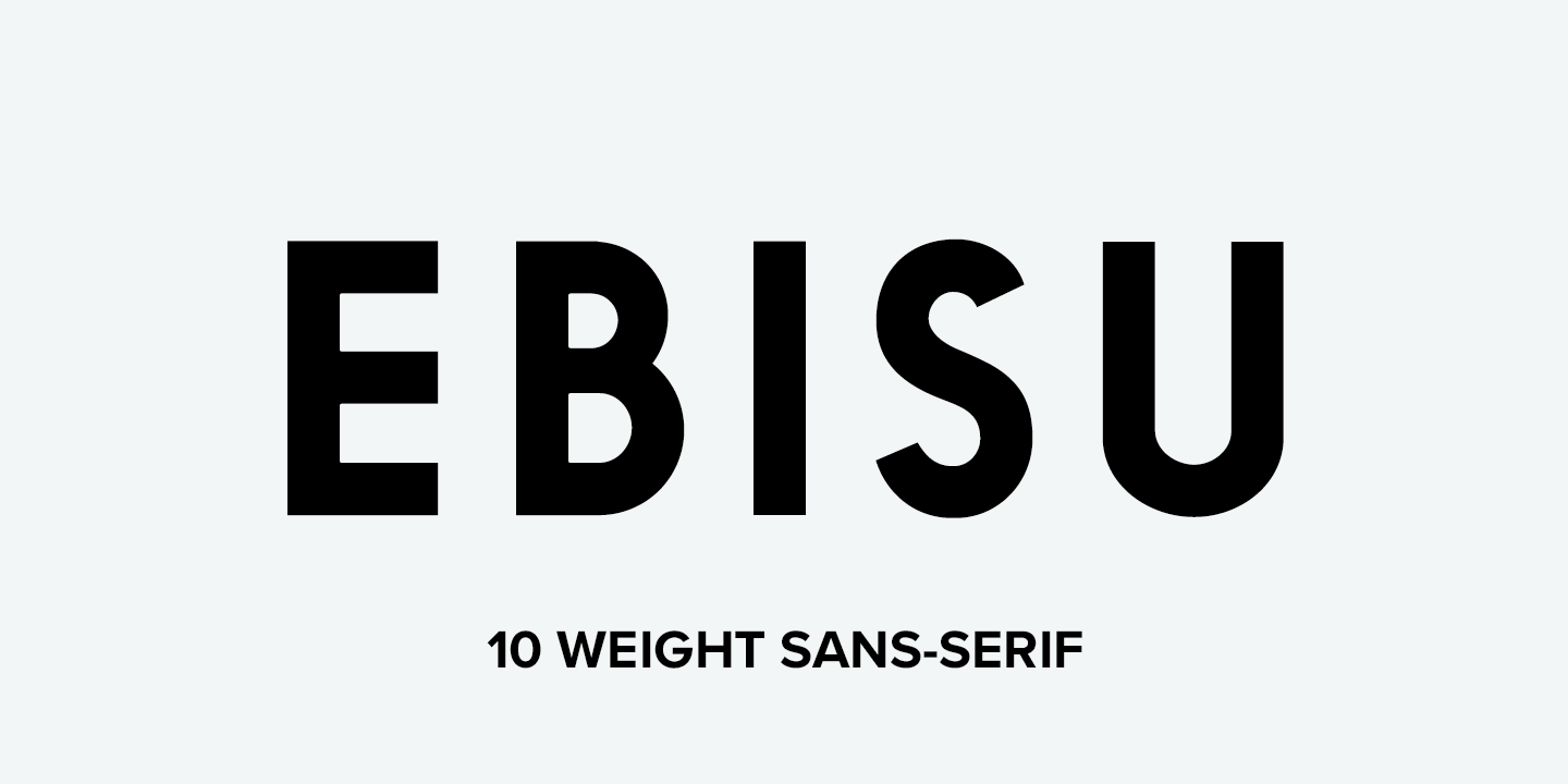Font Ebisu