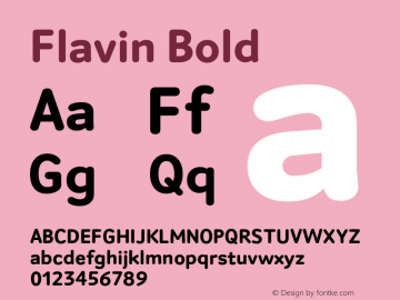 Font Flavin